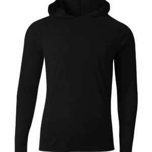 A4 N3409 Men's Cooling Performance Long-Sleeve Hooded T-shirt