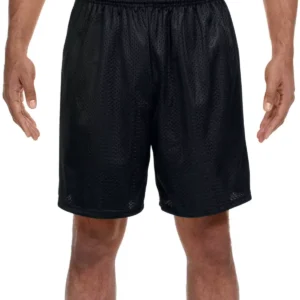 A4 N5293 Adult Seven Inch Inseam Mesh Short