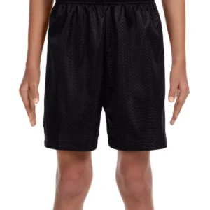 A4 NB5301 Youth Six Inch Inseam Mesh Short