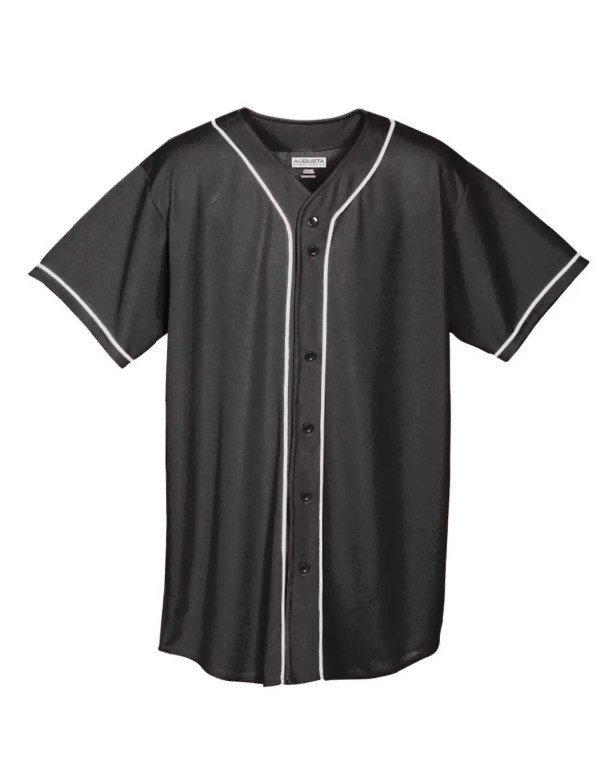 Augusta Sportswear 593 Wicking Mesh Button Front Jersey With Braid Trim