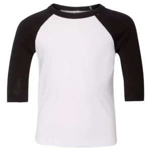 BELLA + CANVAS 3200T Toddler Three-Quarter Sleeve Baseball Tee