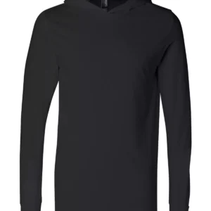 BELLA + CANVAS 3512 Jersey Hooded Long Sleeve Tee
