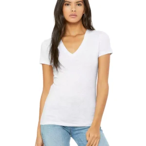 BELLA + CANVAS 6035 Women's Jersey Deep V-Neck Tee