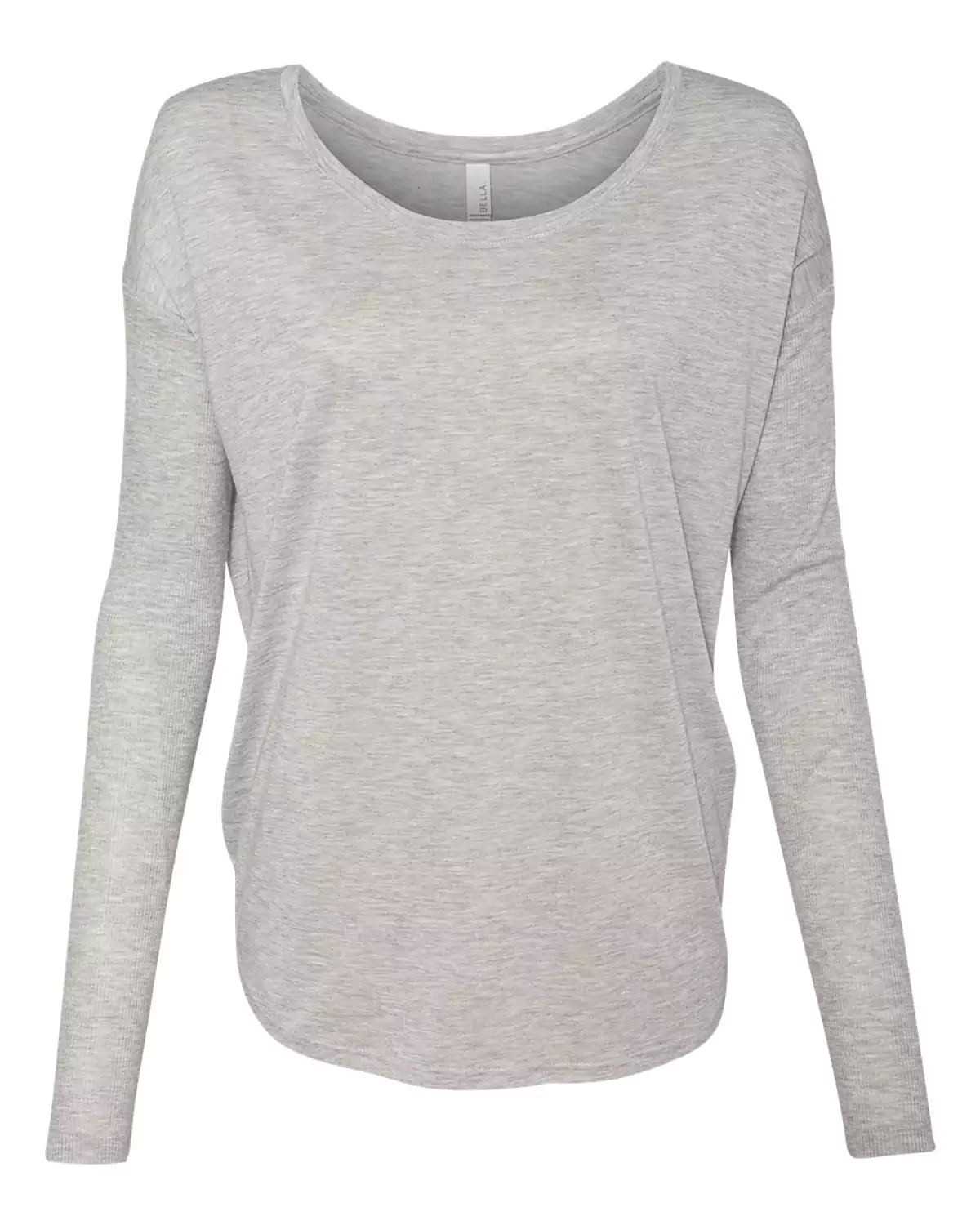 BELLA + CANVAS 8852 Women's Flowy 2x1 Ribbed Long Sleeve Tee