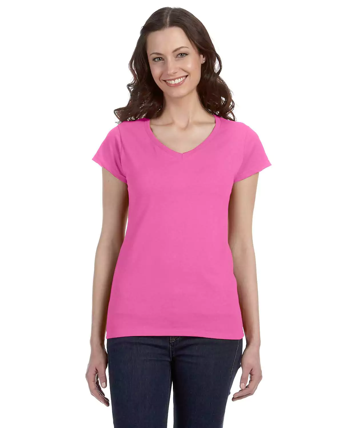Gildan 64V00L Women's Softstyle V-Neck T-Shirt