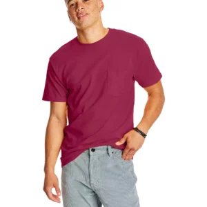 Hanes 5190P Adult Beefy-T with Pocket