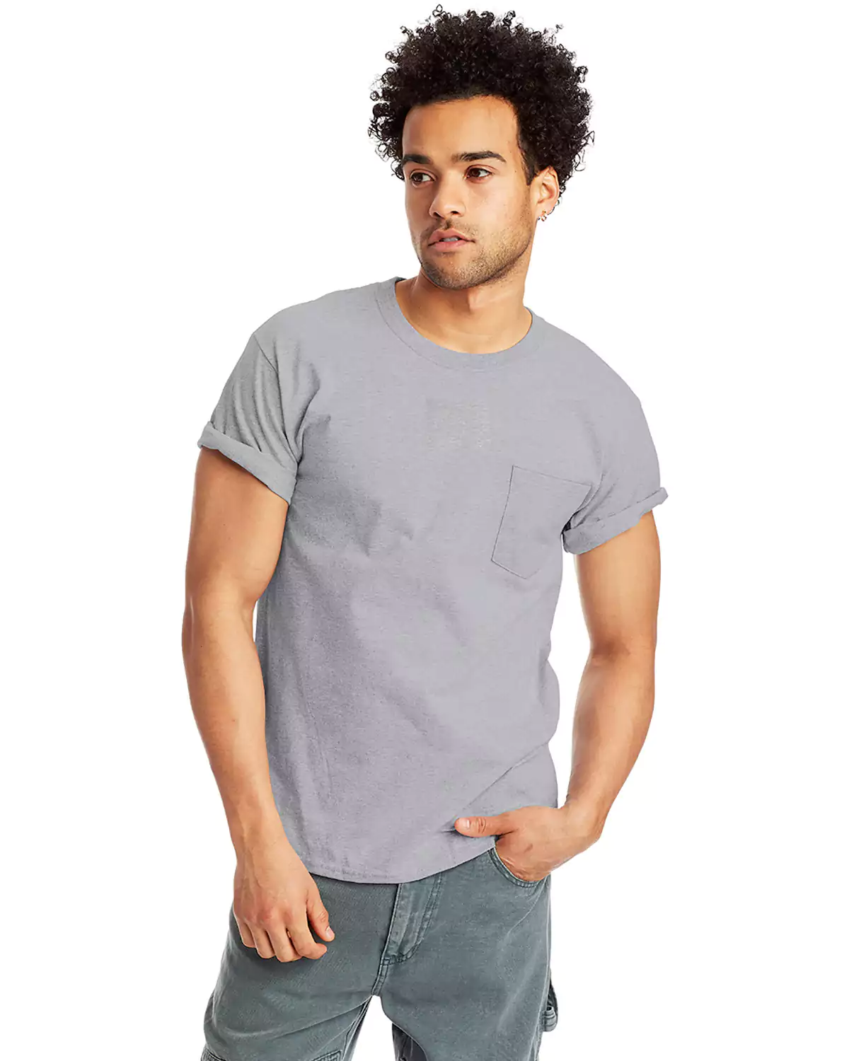 Hanes 5590 Authentic Pocket T-Shirt
